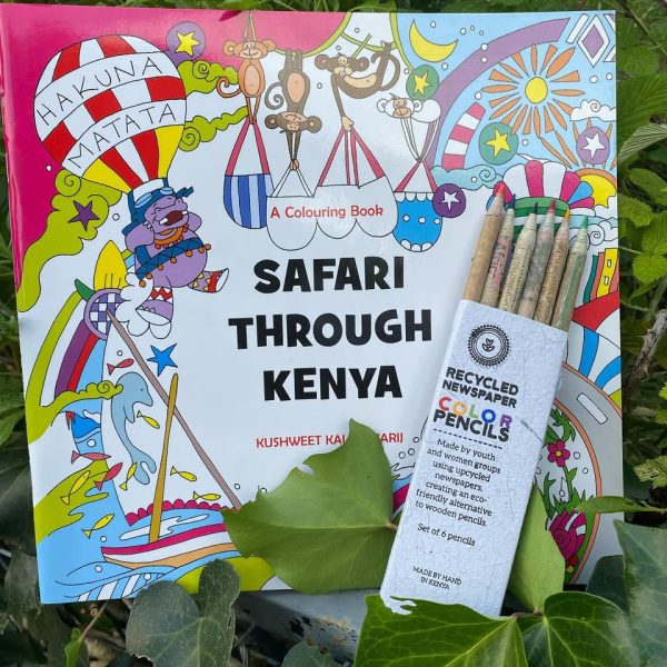 Safari Through Kenya Coloring Book